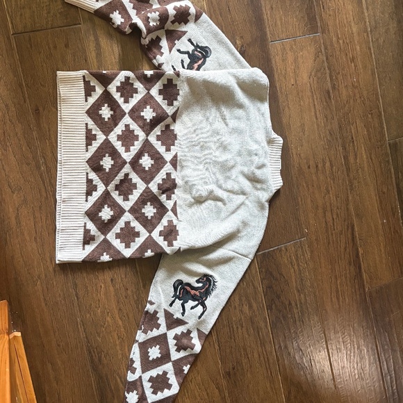 Autumn adeigbo Vintage horse Aztec sweater - Picture 2 of 2